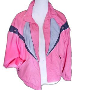 Pink Windbreaker Jacket